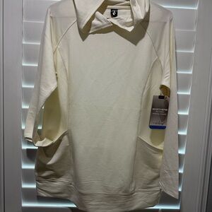 Skechers Off-White Pullover Hoodie (SIZE M)